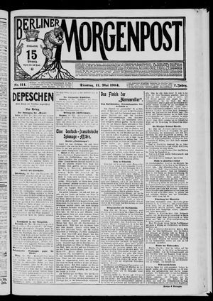 Berliner Morgenpost vom 17.05.1904