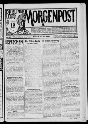 Berliner Morgenpost vom 18.05.1904