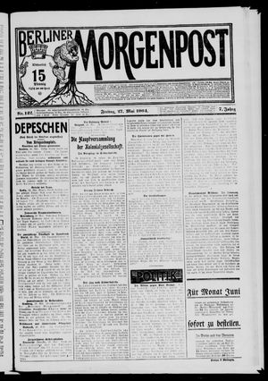 Berliner Morgenpost vom 27.05.1904
