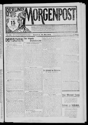 Berliner Morgenpost vom 28.05.1904