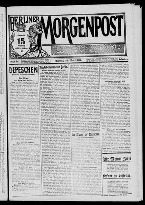 Berliner Morgenpost vom 29.05.1904