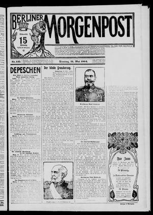 Berliner Morgenpost vom 31.05.1904