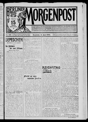 Berliner Morgenpost vom 11.06.1904