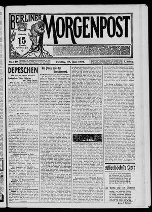 Berliner Morgenpost vom 28.06.1904