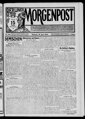 Berliner Morgenpost vom 29.06.1904