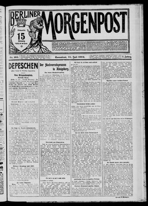 Berliner Morgenpost vom 16.07.1904
