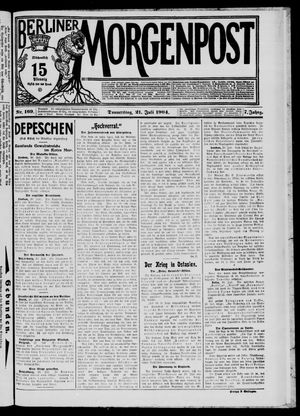 Berliner Morgenpost vom 21.07.1904