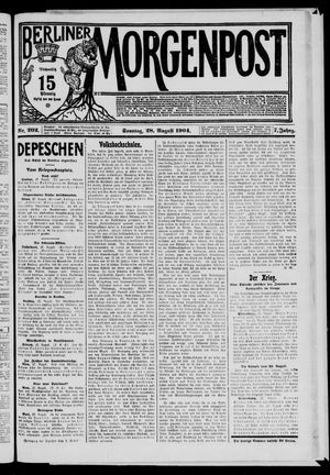 Berliner Morgenpost vom 28.08.1904