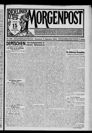 Berliner Morgenpost on Sep 3, 1904