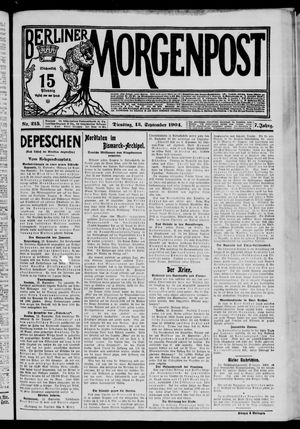 Berliner Morgenpost vom 13.09.1904