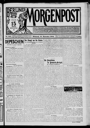 Berliner Morgenpost vom 14.09.1904