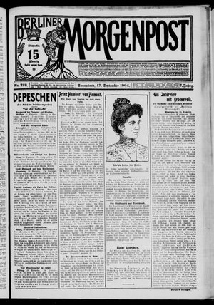 Berliner Morgenpost on Sep 17, 1904
