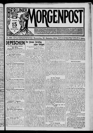 Berliner Morgenpost vom 22.09.1904