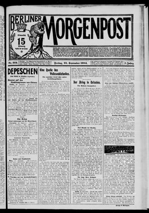 Berliner Morgenpost vom 23.09.1904