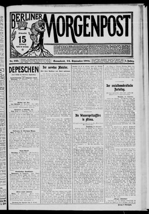 Berliner Morgenpost vom 24.09.1904