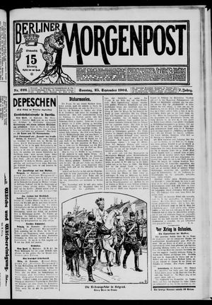 Berliner Morgenpost vom 25.09.1904