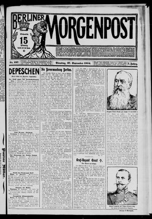 Berliner Morgenpost vom 27.09.1904