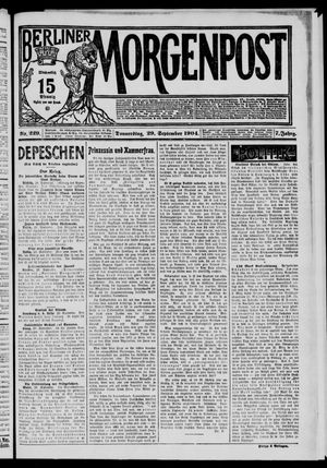 Berliner Morgenpost vom 29.09.1904