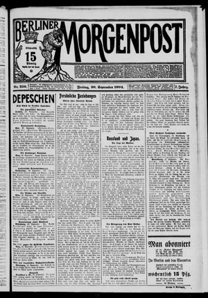 Berliner Morgenpost vom 30.09.1904