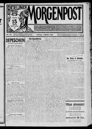Berliner Morgenpost vom 02.10.1904