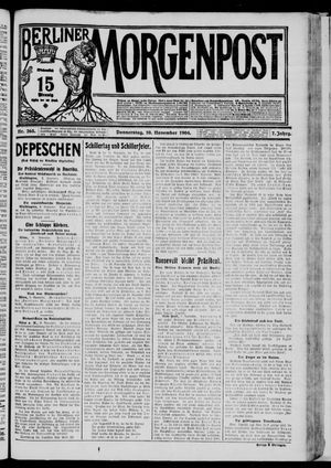 Berliner Morgenpost vom 10.11.1904