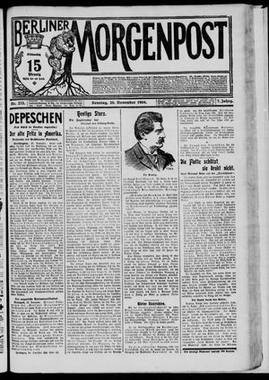Berliner Morgenpost vom 20.11.1904