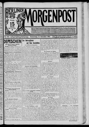 Berliner Morgenpost vom 24.11.1904