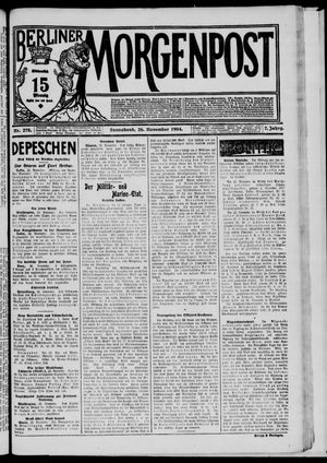 Berliner Morgenpost vom 26.11.1904