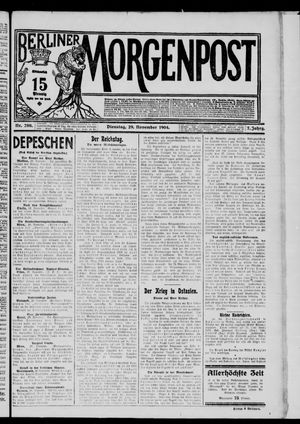 Berliner Morgenpost vom 29.11.1904