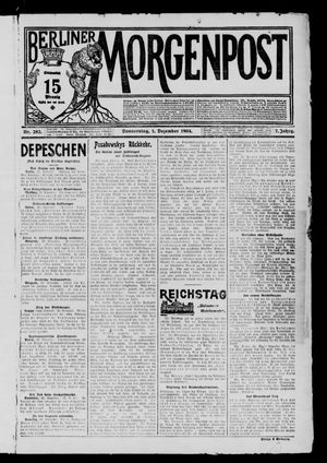 Berliner Morgenpost vom 01.12.1904