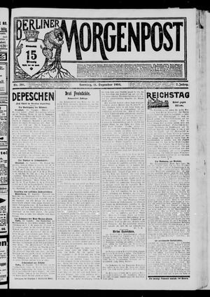 Berliner Morgenpost vom 11.12.1904