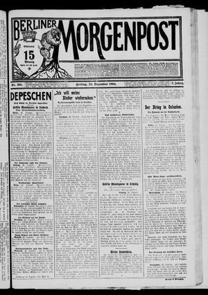 Berliner Morgenpost on Dec 23, 1904