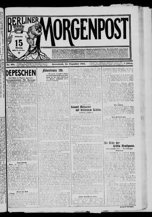 Berliner Morgenpost vom 24.12.1904