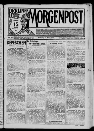 Berliner Morgenpost vom 14.03.1905