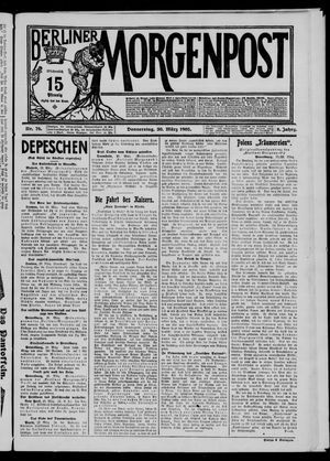 Berliner Morgenpost vom 30.03.1905