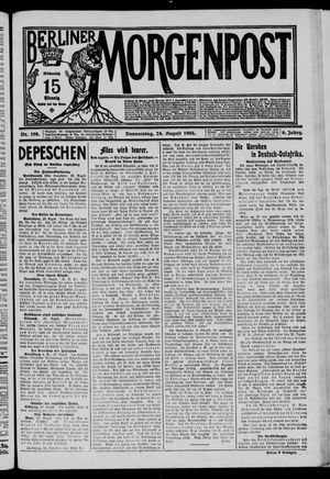 Berliner Morgenpost vom 24.08.1905