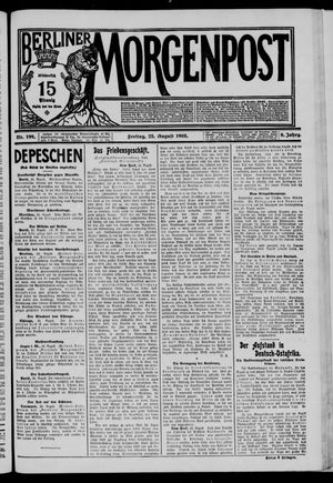 Berliner Morgenpost vom 25.08.1905