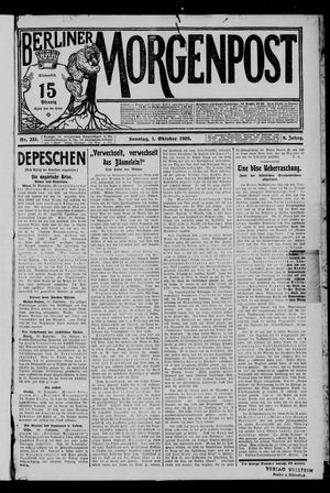 Berliner Morgenpost vom 01.10.1905