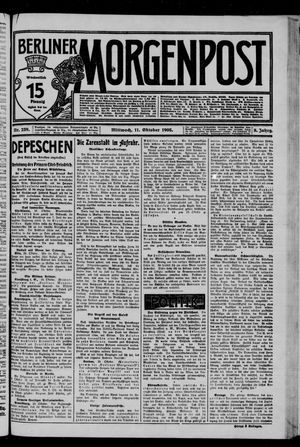 Berliner Morgenpost vom 11.10.1905
