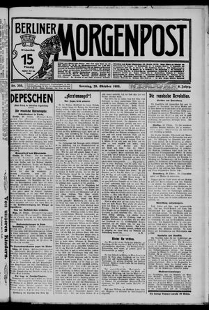 Berliner Morgenpost vom 29.10.1905