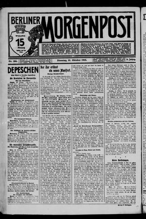 Berliner Morgenpost vom 31.10.1905