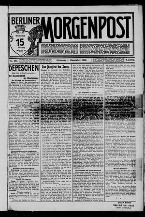 Berliner Morgenpost vom 01.11.1905