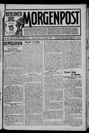 Berliner Morgenpost vom 02.11.1905