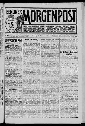 Berliner Morgenpost vom 19.11.1905