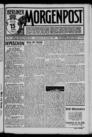 Berliner Morgenpost vom 25.11.1905