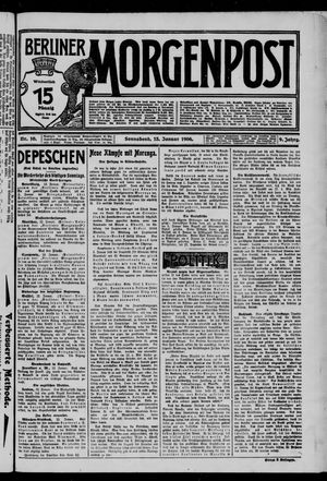 Berliner Morgenpost on Jan 13, 1906