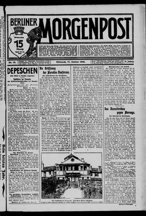 Berliner Morgenpost vom 17.01.1906