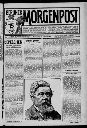 Berliner Morgenpost vom 18.01.1906