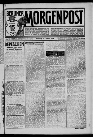 Berliner Morgenpost vom 24.01.1906