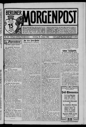 Berliner Morgenpost vom 28.01.1906